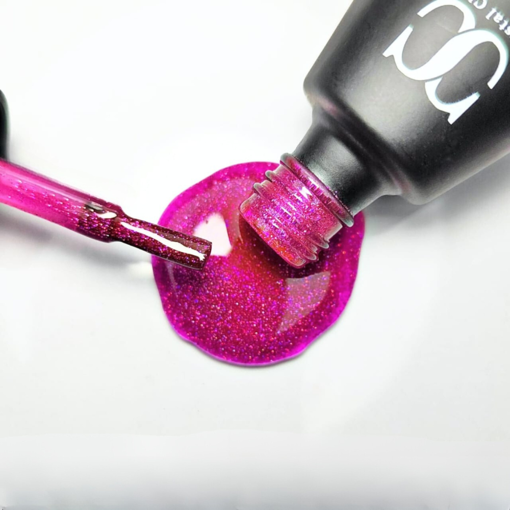 CREME D'LUX Gel Polish - Cerise Sparkles #220