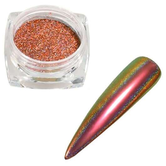 Holographic Peacock Chrome Powders