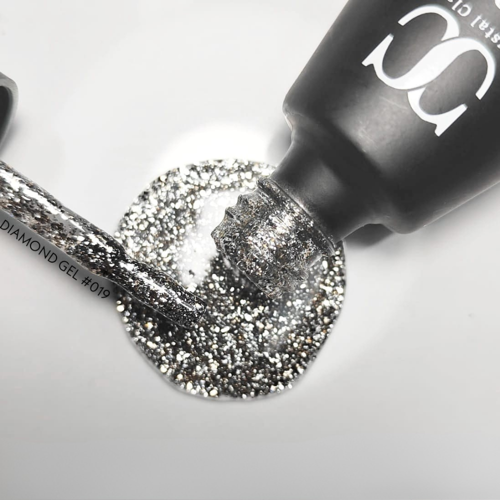 DIAMOND Gel Polish (10ml) - Silver Lining (#19)