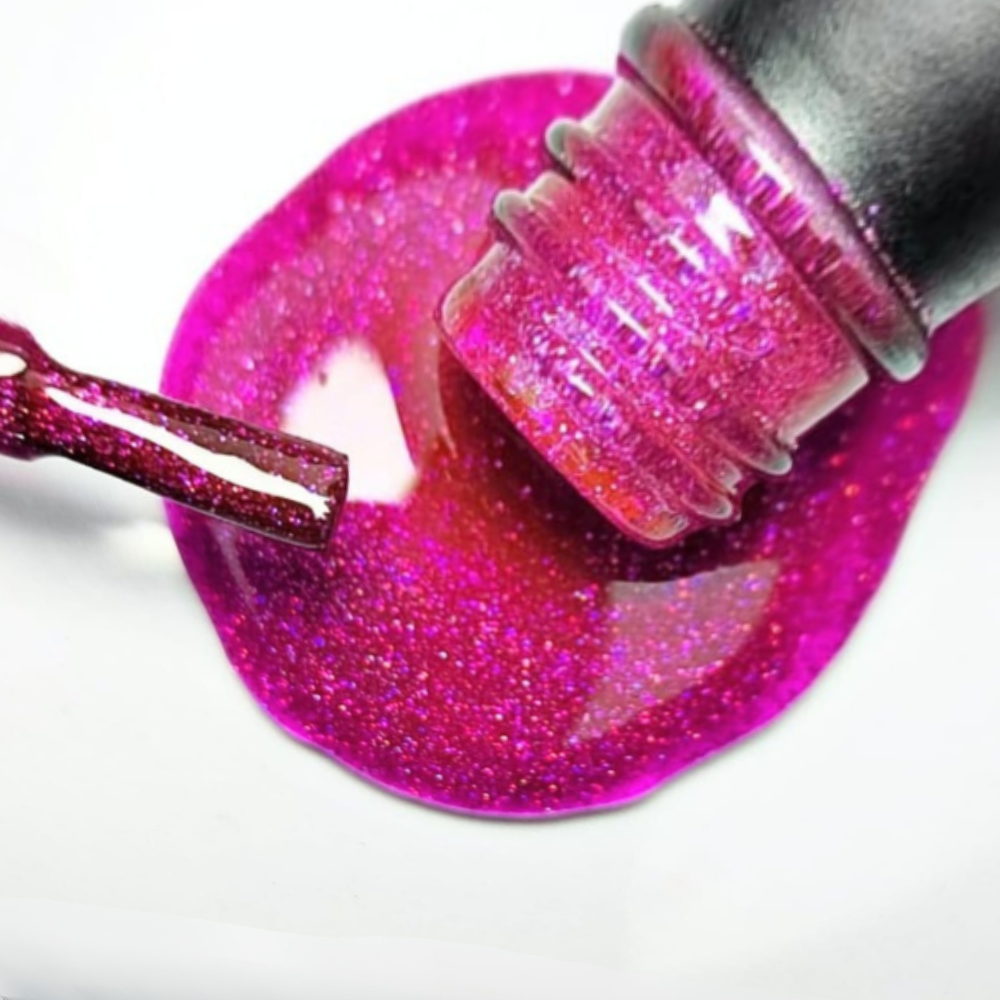 INDULGENCE Gel Polish - Cerise Sparkles #220 (15ml)