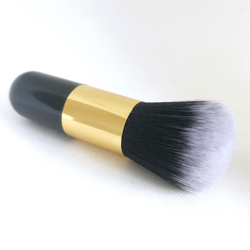 Nail Dusting Brush - Black & Gold