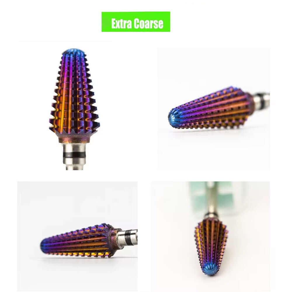 Purple-Gold Tungsten Carbide Tapered/Cone Drill Bit/Burr