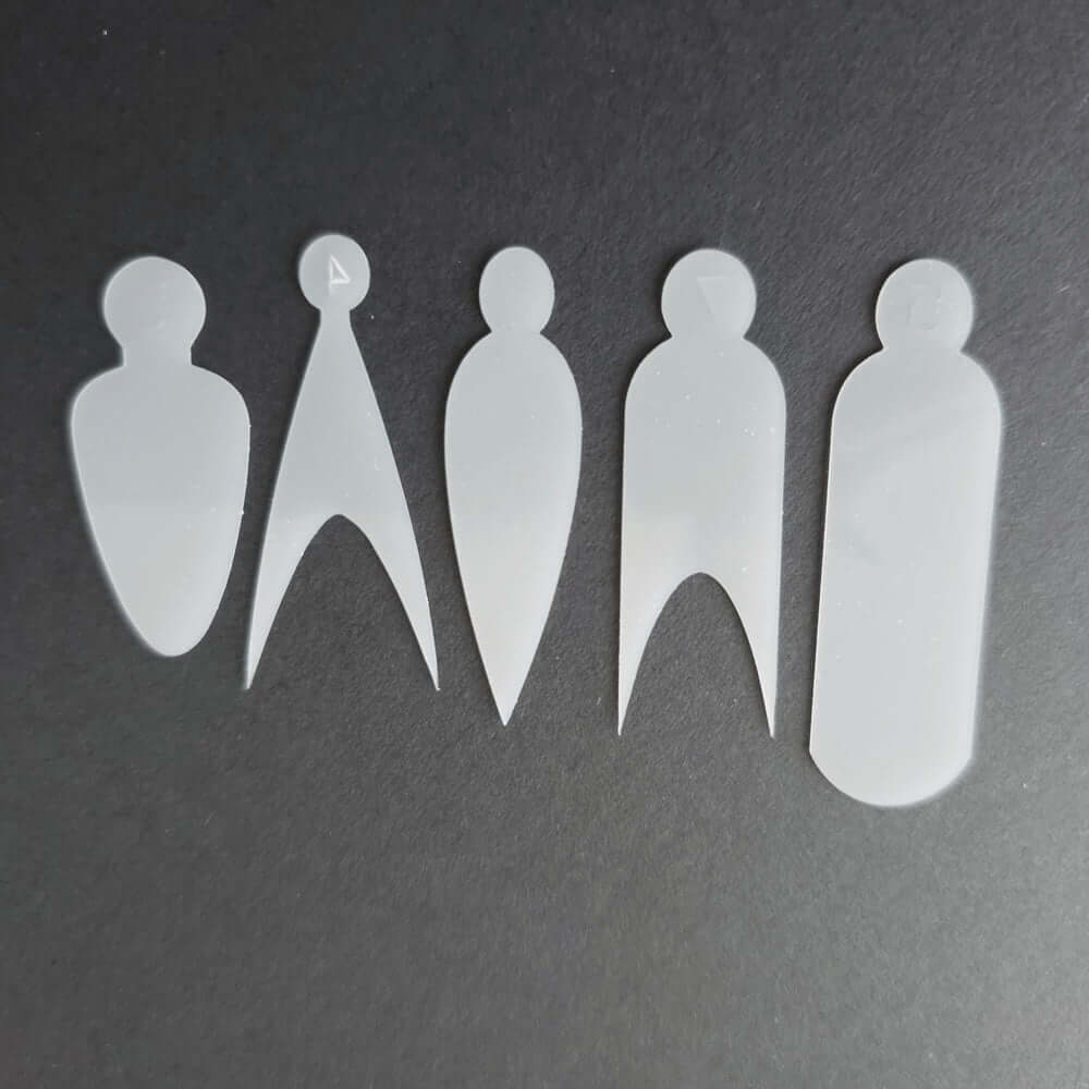 Reverse/Dual Form Silicone Inserts (60 pieces):