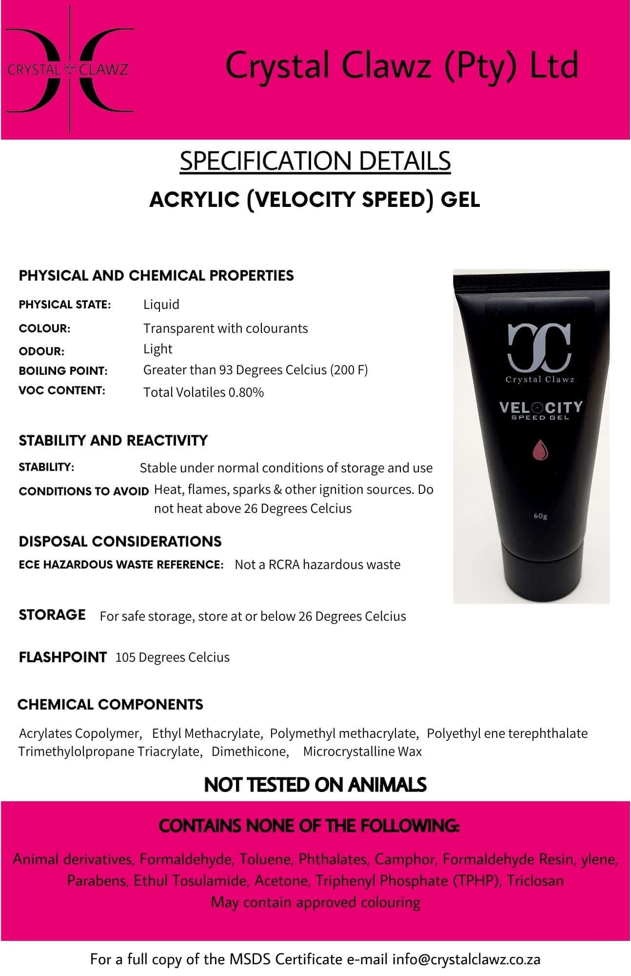 Velocity Speed Gel - I See Thru You