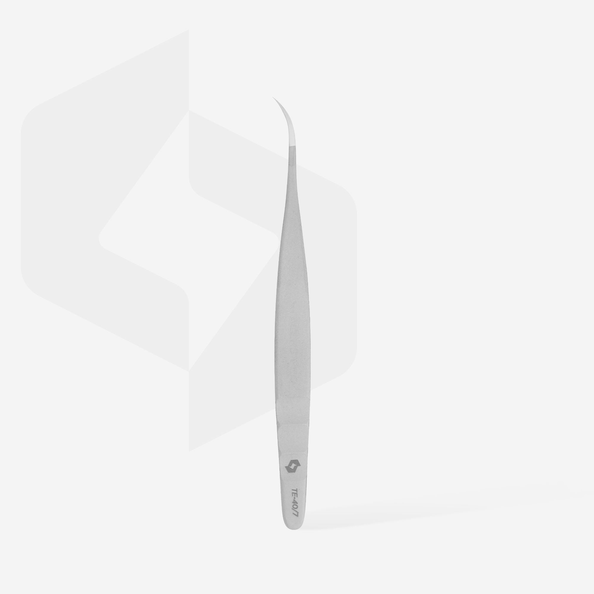 Staleks Eyelash tweezers EXPERT 40 TYPE 2 (L-shaped, 70)