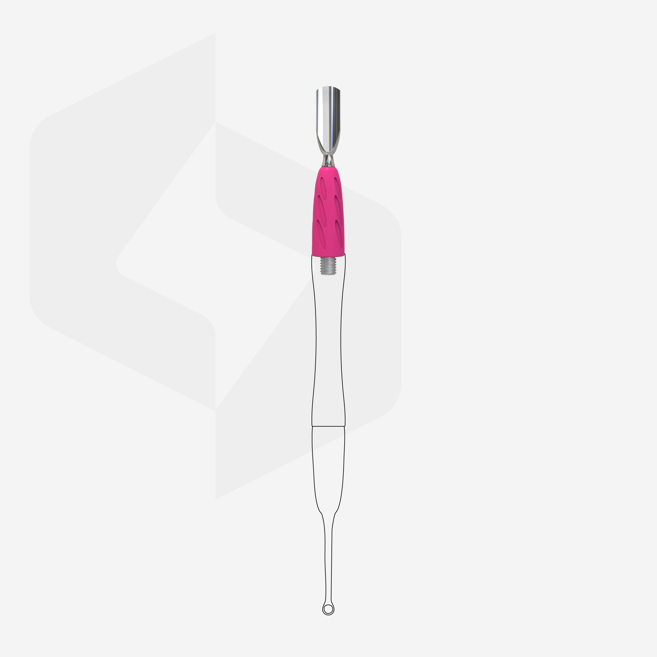 UNIQ 16 rounded narrow pusher for UNIQ Handle