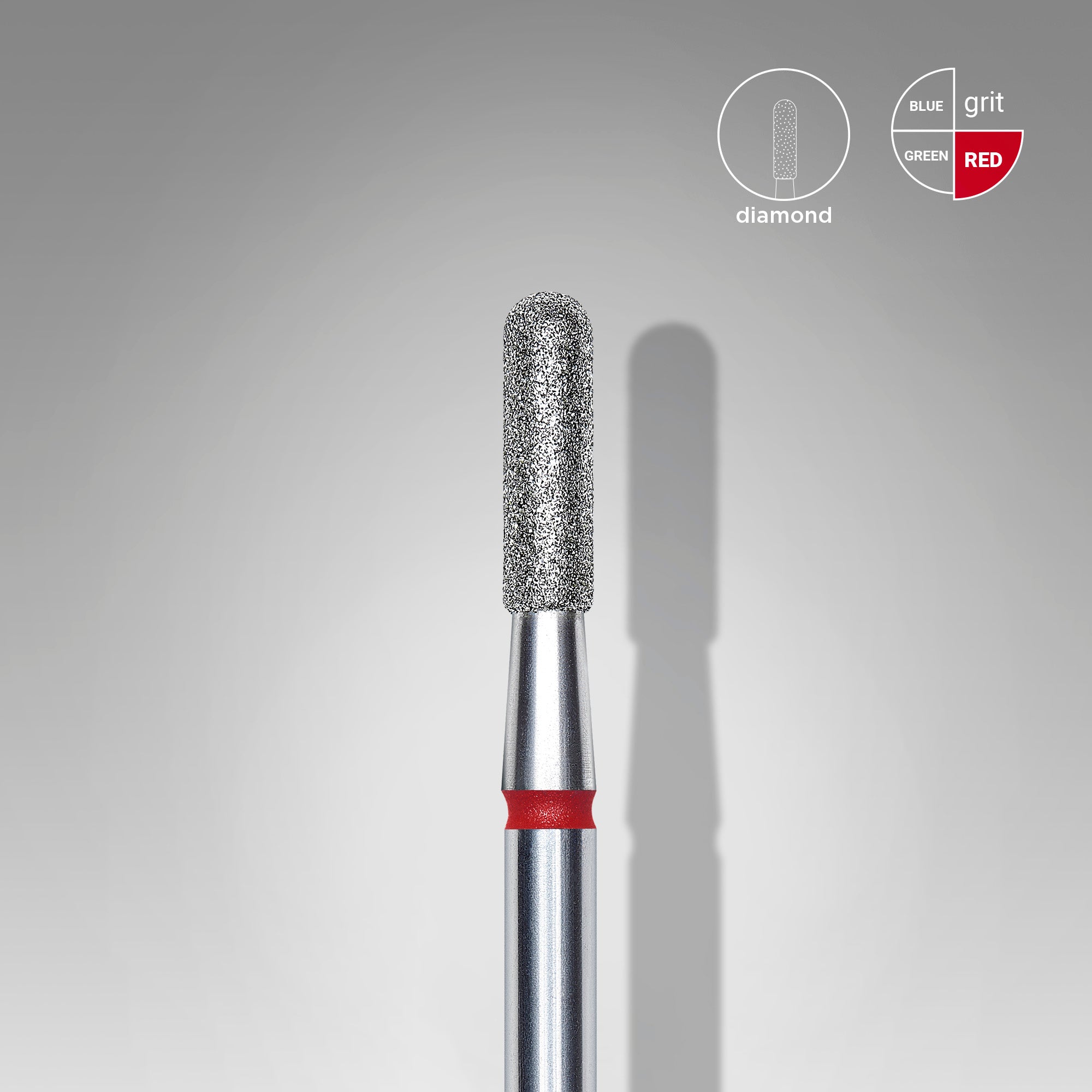 Staleks Russian Manicure Diamond Bit - Rounded Cylinder