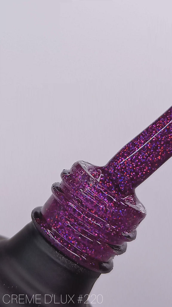 INDULGENCE Gel Polish - Cerise Sparkles #220|Crystal Clawz