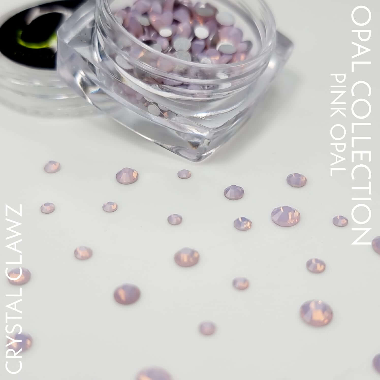 Pink Opal Crystal Rhinestones - Mixed Size
