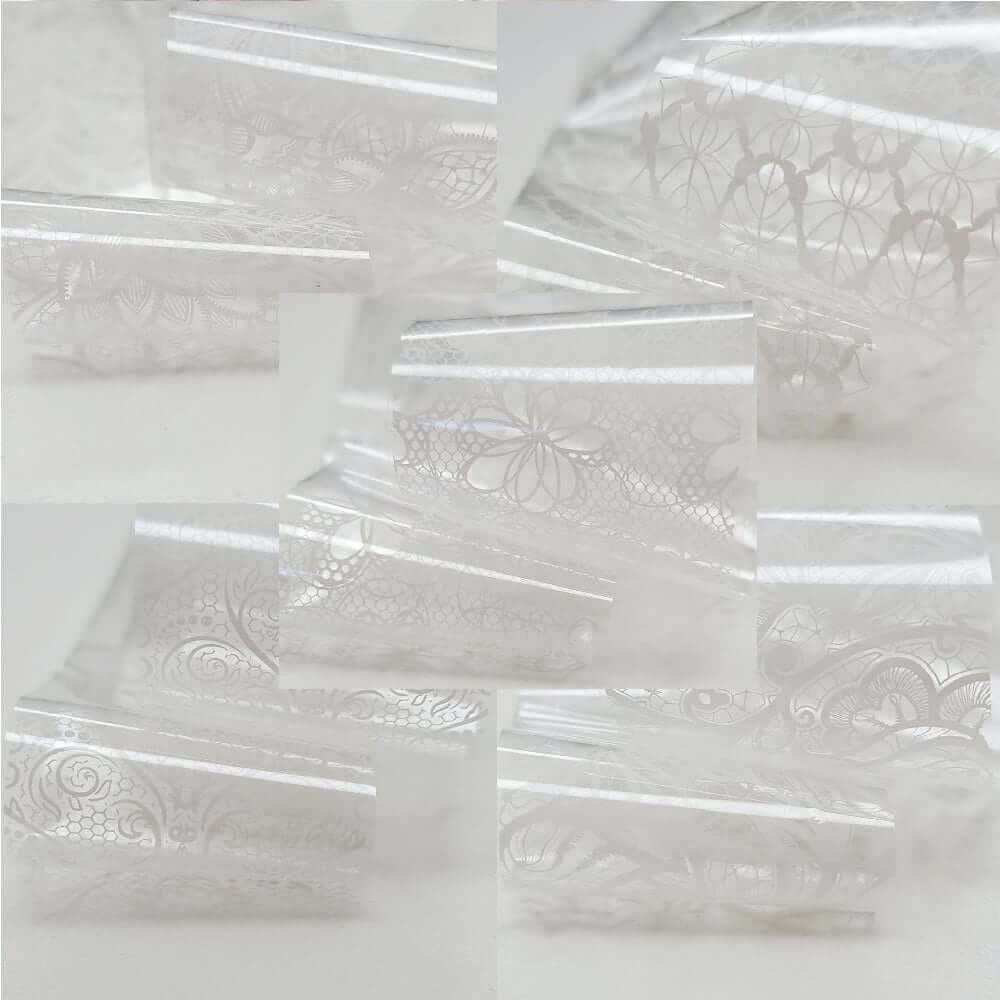 White Lace Transfer Foils - 100cm