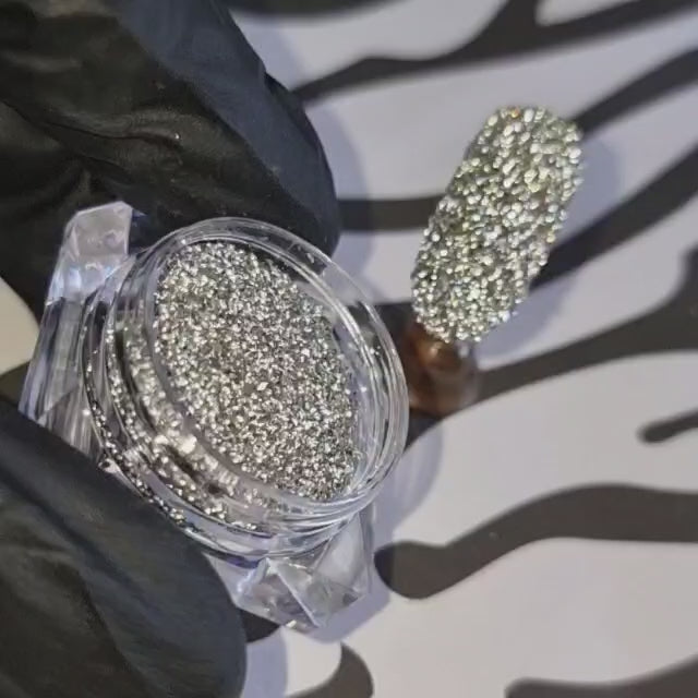 Diamond Crush Silver Prism Glitter
