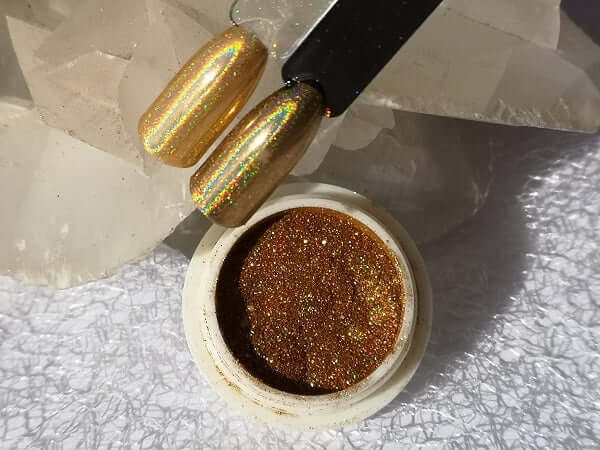 Gold Laser Holographic Mirror Chrome Powder