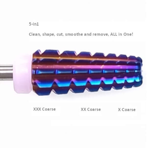 PROFESSIONAL 5-in-1 Purple Umbrella Tungsten Carbide Drill Bit/Burr