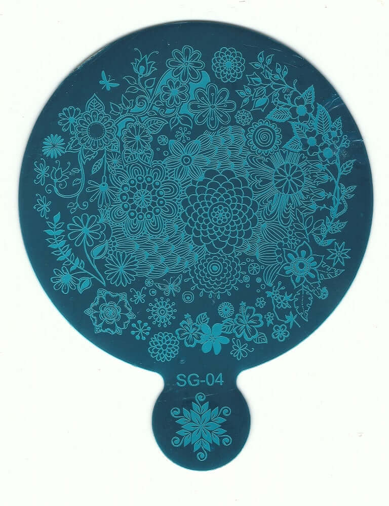 Flower Handle Stamping Plates